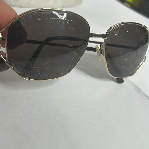 Vintage Christian Dior Eyeglasses Sunglasses Goldtone Frames - Picture 9 of 13